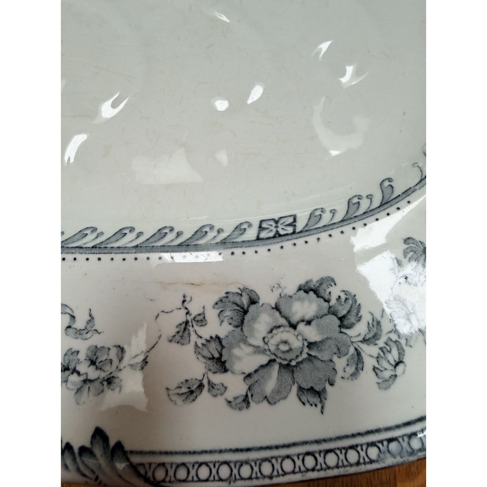 HUGE Antique Royal Staffordshire Festoon Footed Meat Platter - Picture 4 of 6